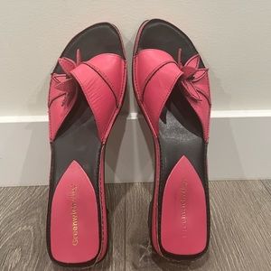 [GREENWICH VILLAGE] Y2K style Barbie Pink Dainty Leather Sandals